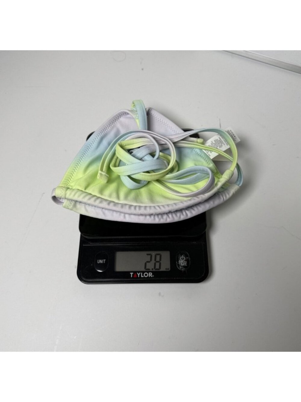 NWT Aerie Real Good Triangle Bikini Top Large Gradient Pastel Rainbow - Picture 6 of 7